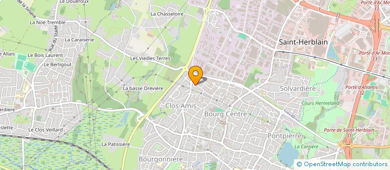 localisation de l'entreprise AUX ATELIERS  SAINT-HERBLAIN