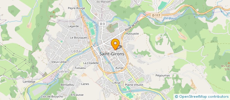 localisation de l'entreprise AUX ATELIERS DE LA LIBERTE à SAINT-GIRONS