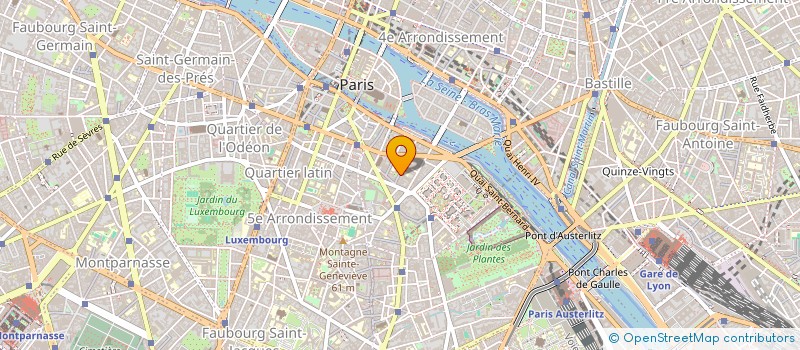 localisation de l'entreprise AUX ATELIERS DES BERNADINS  PARIS