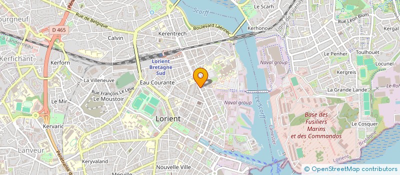 localisation de l'entreprise AUX ATELIERS DU MEUBLE SA  LORIENT