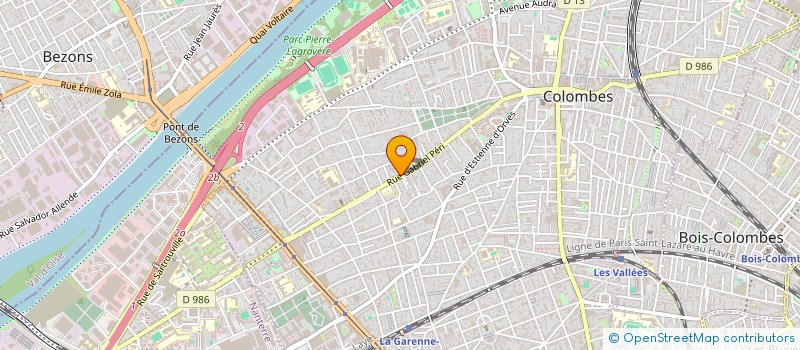 localisation de l'entreprise AUX ATELIERS FRANCILIENS à COLOMBES