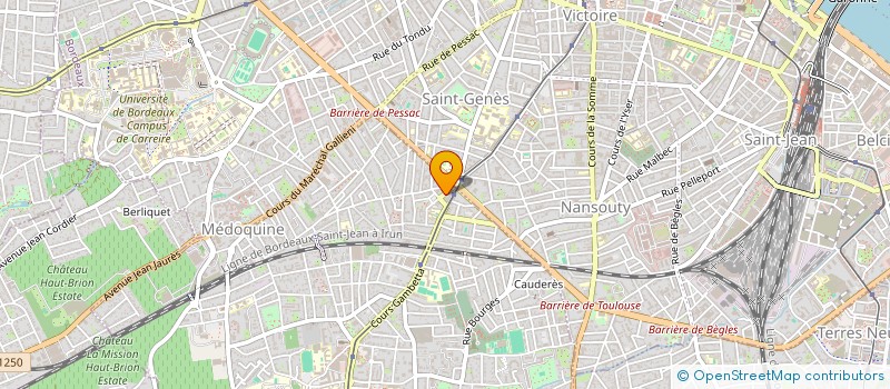 localisation de l'entreprise AUX BAINS D ORIANE  TALENCE