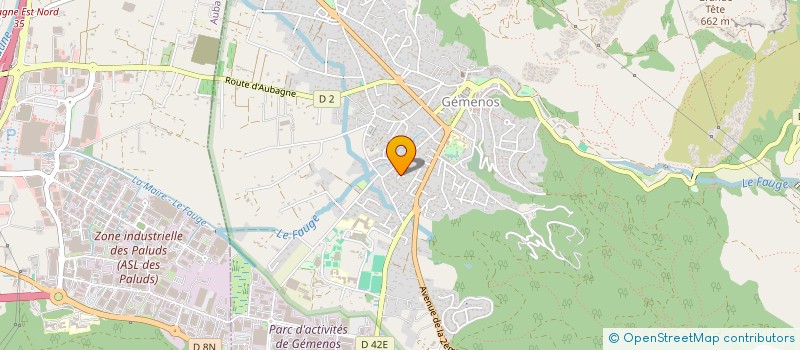 localisation de l'entreprise AUX BATANS  GEMENOS