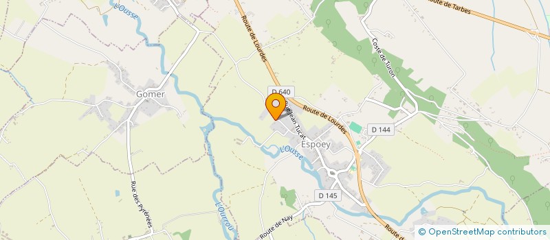 localisation de l'entreprise AUX BATANS  ESPOEY