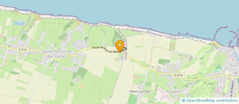 localisation de l'entreprise AUX BEAUX JARDINS  AURE SUR MER