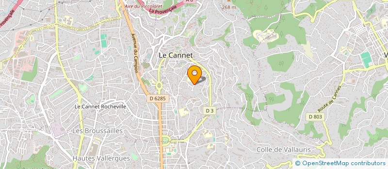 localisation de l'entreprise AUX BEAUX JOURS DU PAVILLON à LE CANNET