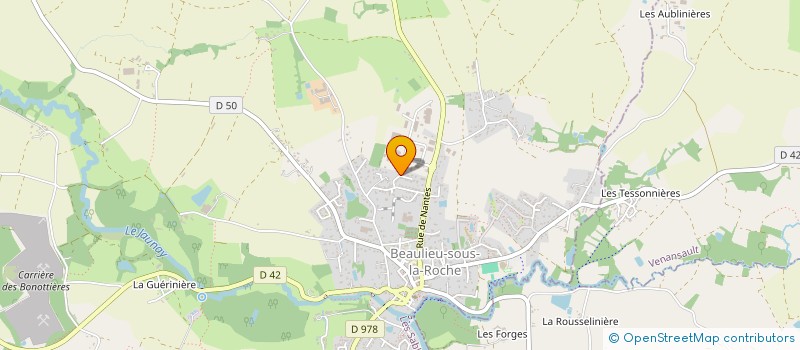 localisation de l'entreprise AUX BEAUX LIEUX ETOILES  BEAULIEU-SOUS-LA-ROCHE