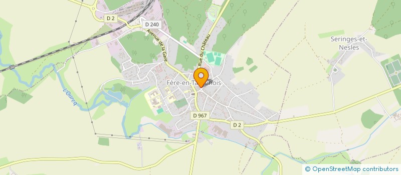 localisation de l'entreprise AUX BEAUX PIEDS COUP D'OEIL à FERE-EN-TARDENOIS