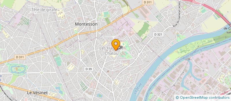 localisation de l'entreprise AUX BELLES AFFAIRES à CHATOU