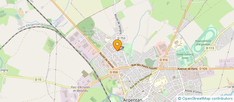 localisation de l'entreprise AUX BIENS ALLERS NORMANDS à ARGENTAN
