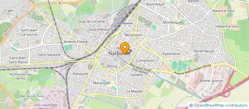 localisation de l'entreprise AUX BIJOUX DU SOLEIL à NARBONNE