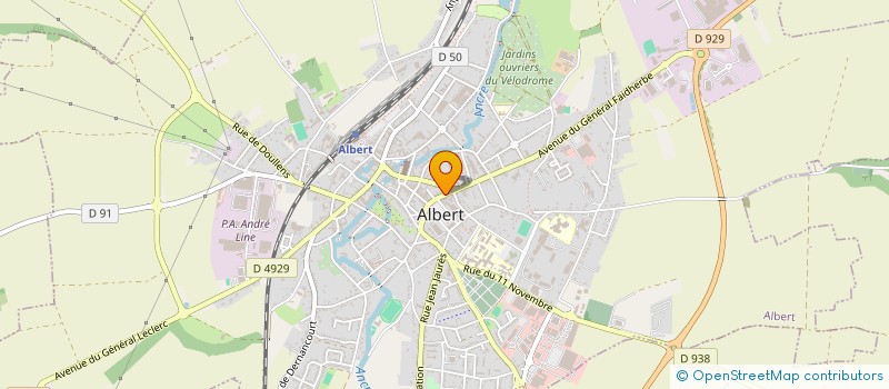 localisation de l'entreprise AUX BINOCLES à ALBERT