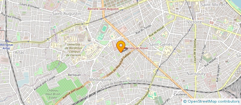 localisation de l'entreprise AUX BLANCHISSEURS ASSOCIES à BORDEAUX