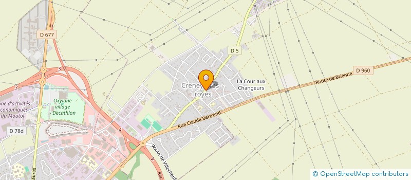 localisation de l'entreprise AUX BLES D OR  CRENEY-PRES-TROYES