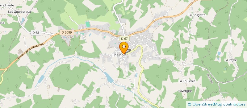 localisation de l'entreprise AUX BLES SUCRES  THENON