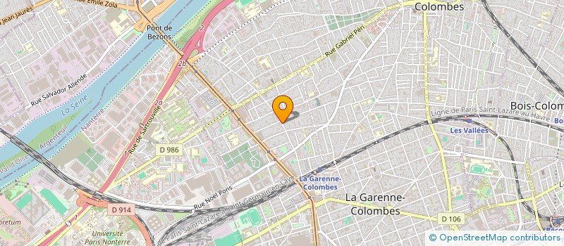 localisation de l'entreprise AUX BONHEURS DES DAMES à COLOMBES