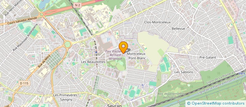 localisation de l'entreprise AUX BONNES ACTIONS - BONNES AFFAIRES à SEVRAN
