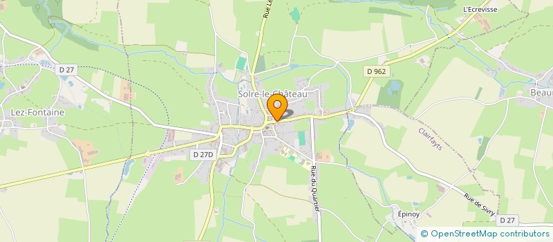 localisation de l'entreprise AUX BONNES CAVES  SOLRE-LE-CHATEAU