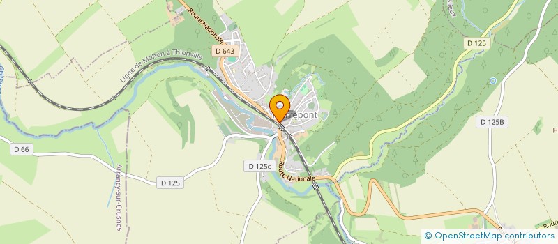 localisation de l'entreprise AUX BONNES SAVEURS  PIERREPONT