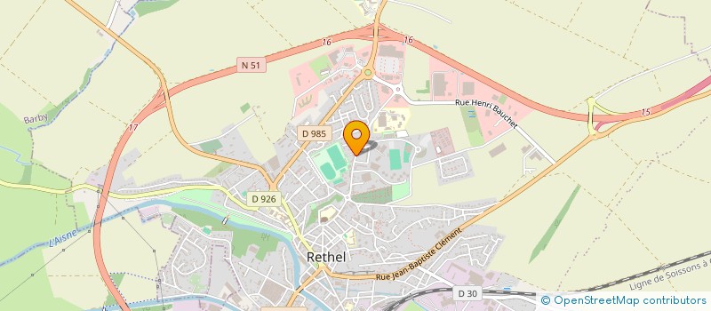 localisation de l'entreprise AUX BONS PLATS à RETHEL