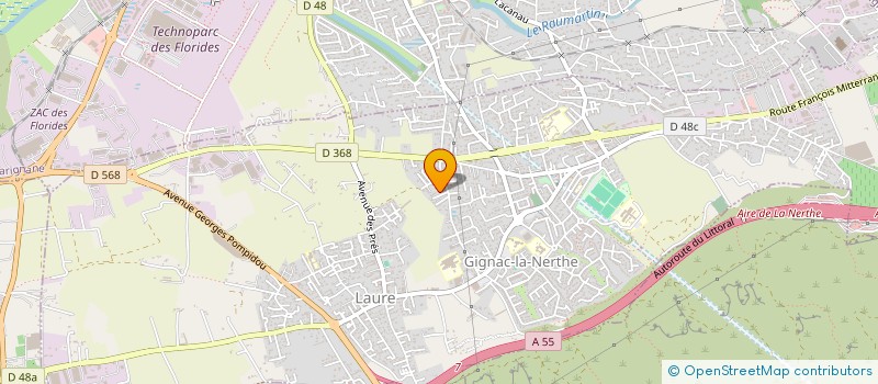 localisation de l'entreprise AUX BONS SENS à GIGNAC-LA-NERTHE