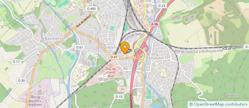 localisation de l'entreprise AUX BONS SOINS à DANJOUTIN