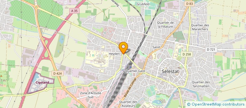 localisation de l'entreprise AUX BONS SOINS SELESTAT à SELESTAT