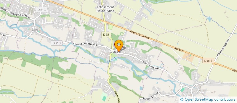 localisation de l'entreprise AUX BONS TUYAUX  OUSSE