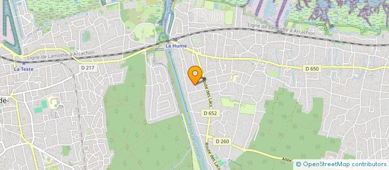 localisation de l'entreprise AUX BORDES DU BASSIN  GUJAN-MESTRAS