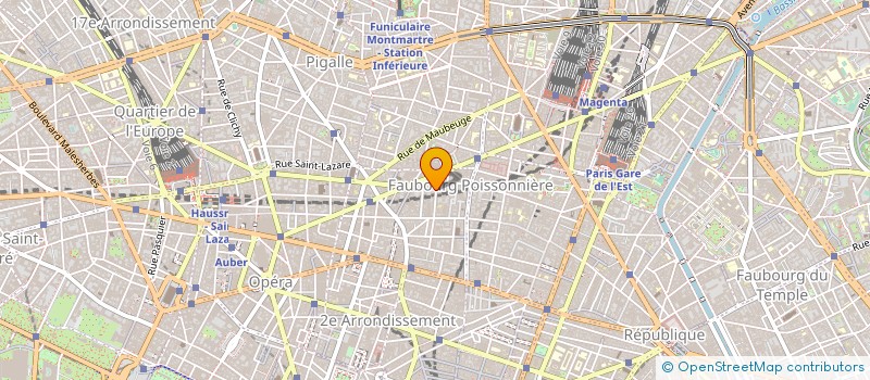 localisation de l'entreprise AUX BRILLANTS COLORIS à PARIS