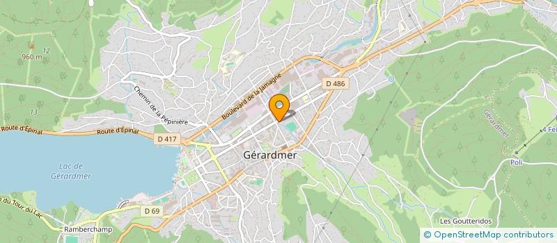 localisation de l'entreprise AUX BRIMBELLES à GERARDMER