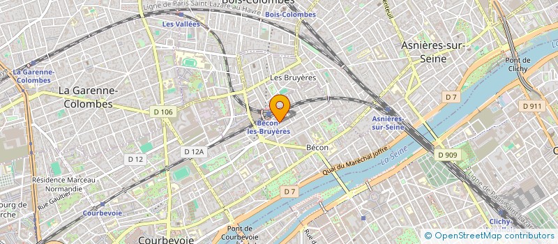 localisation de l'entreprise AUX BRUYERES à COURBEVOIE