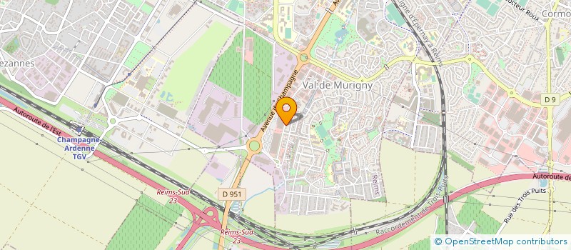 localisation de l'entreprise AUX BURIES à REIMS