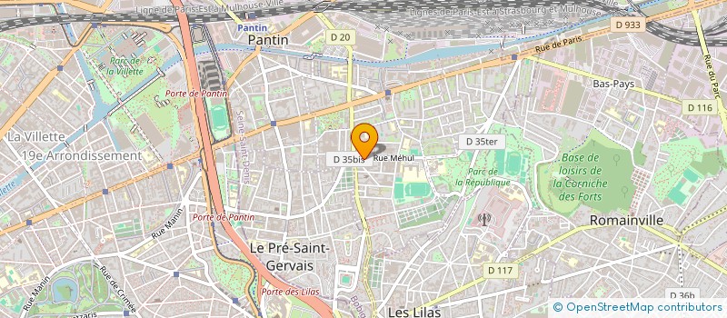localisation de l'entreprise AUX CADRES NOIRS à PANTIN