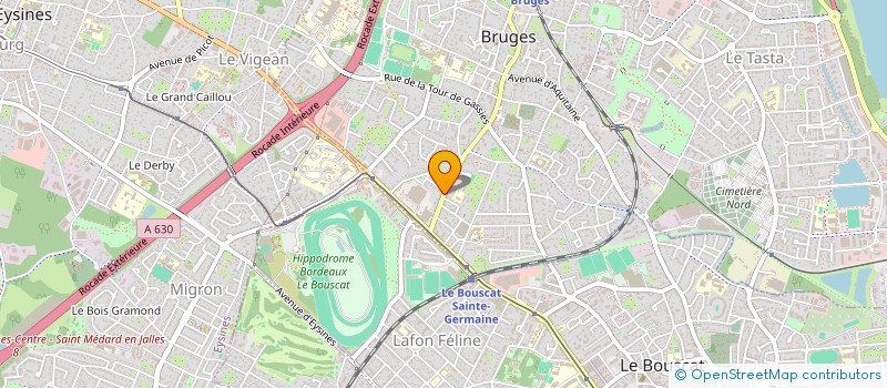 localisation de l'entreprise AUX CAILLOUX DES CHEMINS  BRUGES