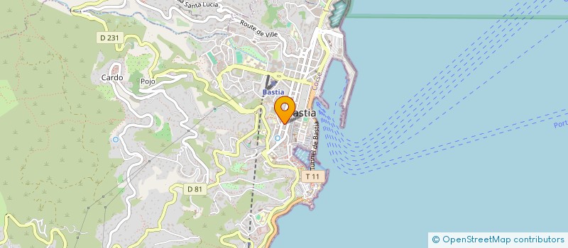 localisation de l'entreprise AUX CAPRICES 2A2B à BASTIA