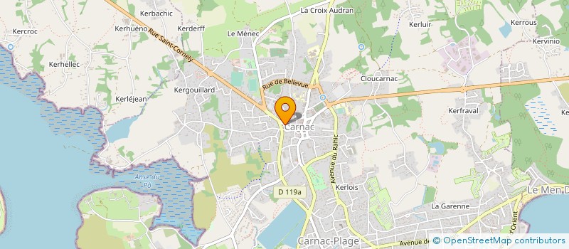 localisation de l'entreprise AUX CAPRICES DE BRICE  CARNAC