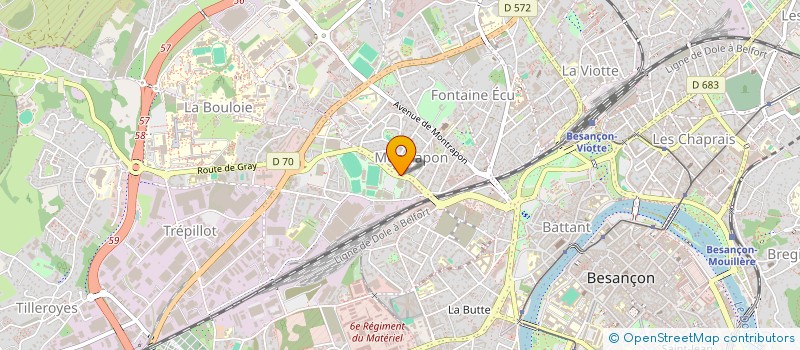 localisation de l'entreprise AUX CAPRICES DE CHARLOTTE à BESANCON