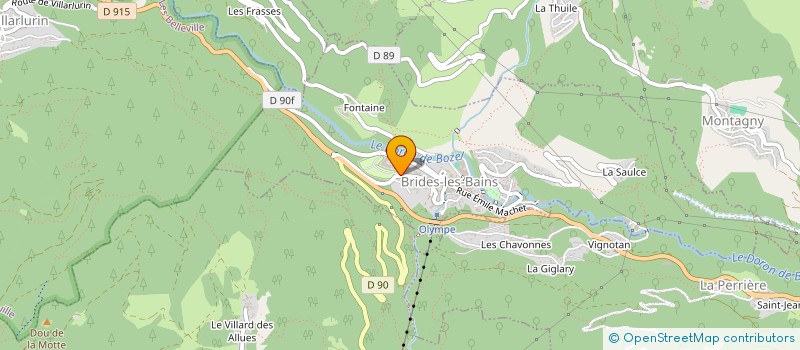 localisation de l'entreprise AUX CAPRICES SAVOYARDS à BRIDES-LES-BAINS