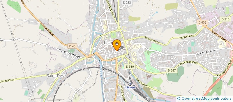 localisation de l'entreprise AUX CAVES DES GRANDS CEPAGES à LISIEUX