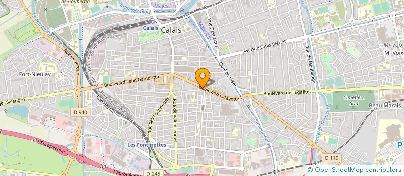 localisation de l'entreprise AUX CHARDONS DE LA COTE D'OPALE  CALAIS