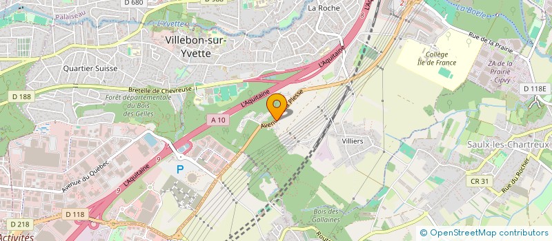 localisation de l'entreprise AUX CHARPENTIERS DE FRANCE à VILLEBON-SUR-YVETTE