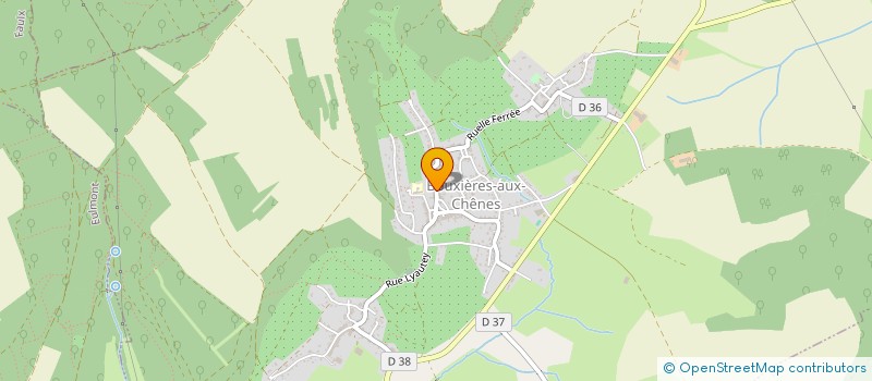 localisation de l'entreprise AUX CHENES  BOUXIERES-AUX-CHENES
