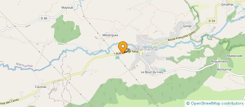 localisation de l'entreprise AUX CHOEURS DE LA VALLEE à MARMANHAC
