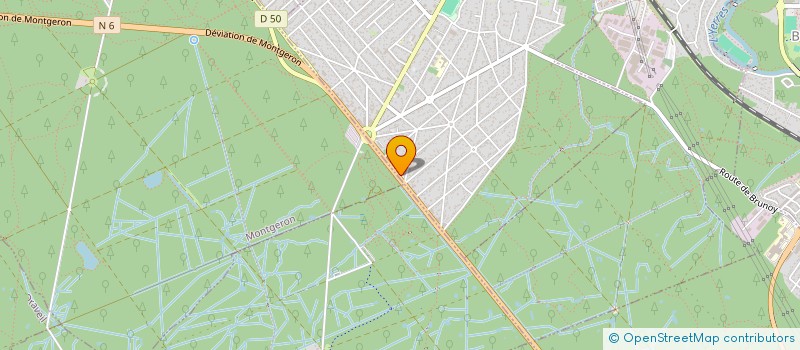 localisation de l'entreprise AUX CINQ FRUITS ET LEGUMES  BRUNOY