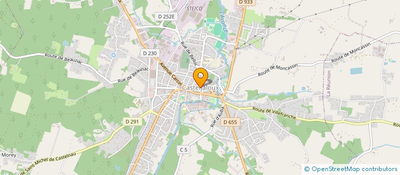 localisation de l'entreprise AUX CINQ GOURMANDS à CASTELJALOUX