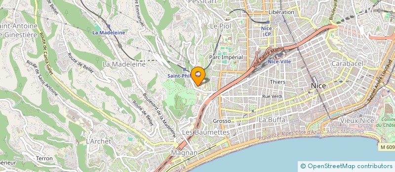 localisation de l'entreprise AUX CINQ SENS à NICE