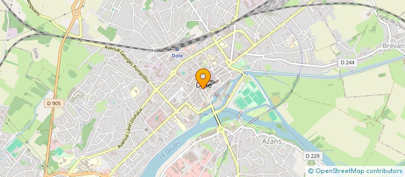 localisation de l'entreprise AUX CINQ SENS à DOLE