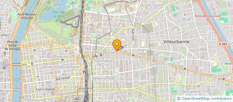 localisation de l'entreprise AUX CINQ TRADITIONS  VILLEURBANNE