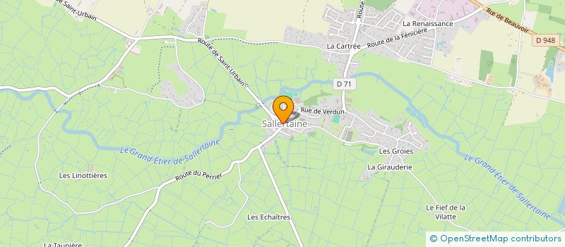 localisation de l'entreprise AUX CISEAUX D'AUDREY à SALLERTAINE